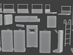 Diorama concreto Zombies vs Soldati Modello di stampa 3D