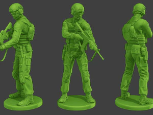 Diorama concreto Zombies vs Soldati Modello di stampa 3D