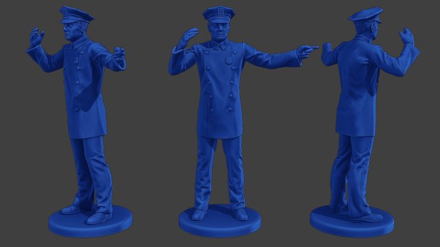 New York Police 5060 NYP1 001 3D Принт Модель .c4d .max .obj .3ds .fbx .stl .blend 