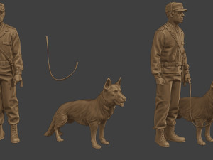 Czechoslovak communist Police K9 001 3Dプリントモデル