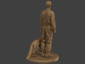 Czechoslovak communist Police K9 001 3Dプリントモデル