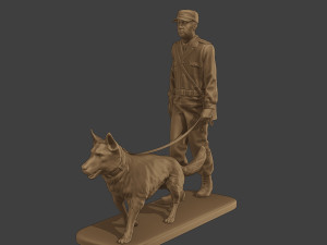 Czechoslovak communist Police K9 002 3D-Druckmodell