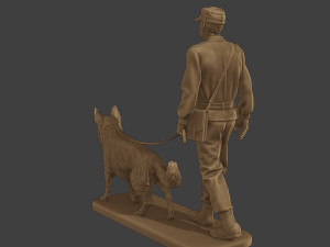 Czechoslovak communist Police K9 002 3D-Druckmodell