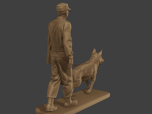Czechoslovak communist Police K9 002 3D-Druckmodell