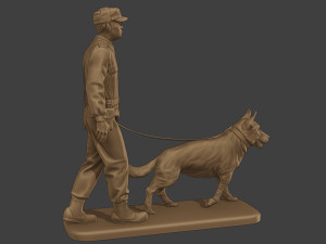 Czechoslovak communist Police K9 002 3D-Druckmodell