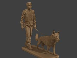 Czechoslovak communist Police K9 002 3D-Druckmodell