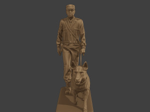 Czechoslovak communist Police K9 002 3D-Druckmodell
