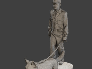 Czechoslovak communist Police K9 002 3D-Druckmodell