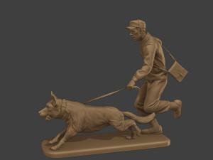 Czechoslovak communist Police K9 003 3D-Druckmodell