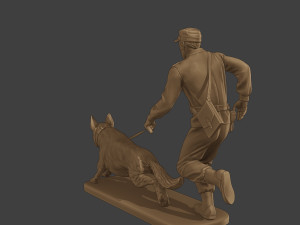 Czechoslovak communist Police K9 003 3D-Druckmodell