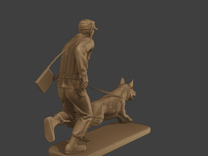 Czechoslovak communist Police K9 003 3D-Druckmodell
