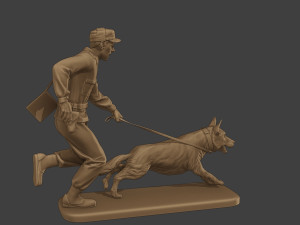 Czechoslovak communist Police K9 003 3D-Druckmodell