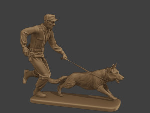 Czechoslovak communist Police K9 003 3D-Druckmodell
