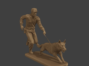 Czechoslovak communist Police K9 003 3D-Druckmodell