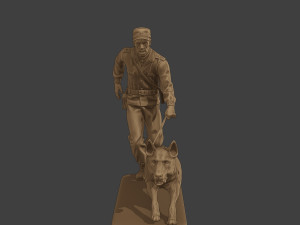Czechoslovak communist Police K9 003 3D-Druckmodell