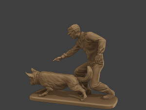 Czechoslovak communist Police K9 004 3D Baskı Modeli