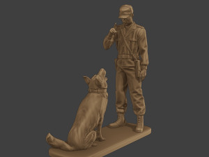 Czechoslovak communist Police K9 005 Modello di stampa 3D
