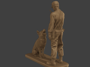 Czechoslovak communist Police K9 005 Modello di stampa 3D