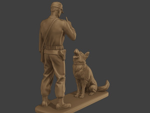 Czechoslovak communist Police K9 005 Modello di stampa 3D