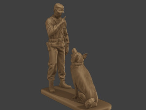 Czechoslovak communist Police K9 005 Modello di stampa 3D