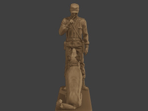 Czechoslovak communist Police K9 005 Modello di stampa 3D