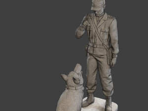 Czechoslovak communist Police K9 005 Modello di stampa 3D