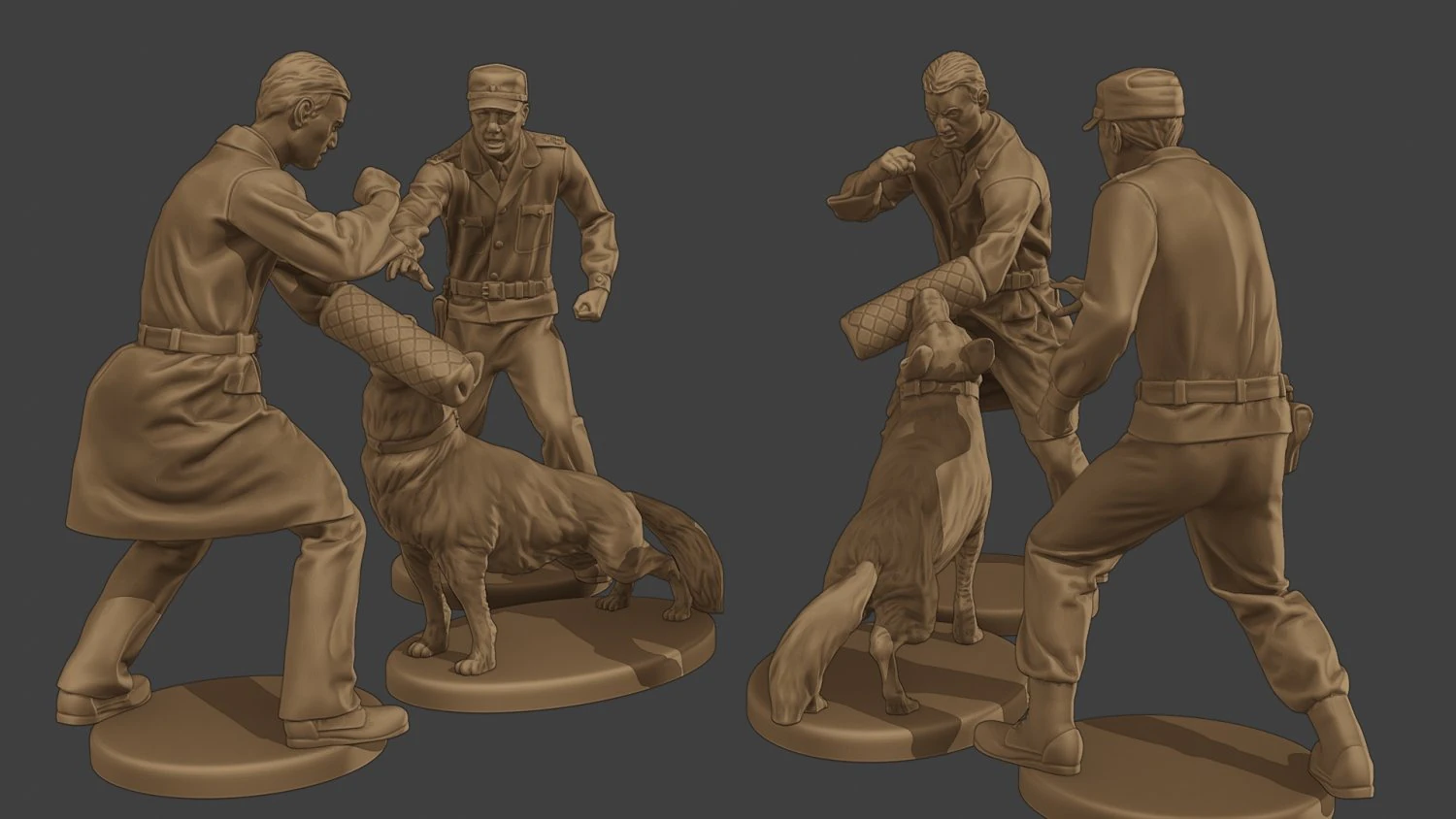Czechoslovak communist Police K9 006 3D Print Model .c4d .max .obj .3ds .fbx .stl .blend 