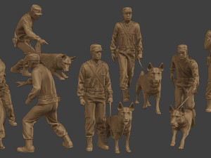 Czechoslovak communist Police K9 Pack 1 3D Print Model