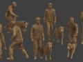 Czechosłowacka policja komunistyczna K9 Pack 1 Model do druku 3D