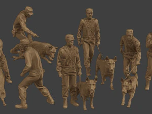 Czechoslovak communist Police K9 Pack 1 3D Print Model