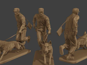 Czechoslovak communist Police K9 Pack 1 3D Print Model