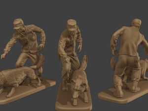 Czechoslovak communist Police K9 Pack 1 3D Print Model