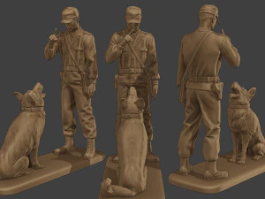 Czechoslovak communist Police K9 Pack 1 3D Print Model