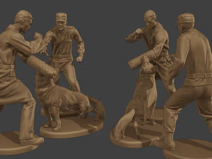 Czechoslovak communist Police K9 Pack 1 3D Print Model