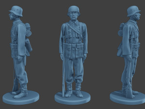German soldier ww2 G1 000 3D Print Model