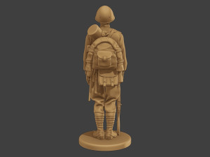 Russian soldier ww2 R1 000 3Dプリントモデル