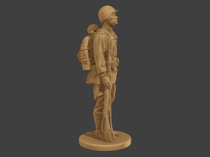 Russian soldier ww2 R1 000 3Dプリントモデル