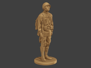 Russian soldier ww2 R1 000 3Dプリントモデル