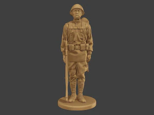 Russian soldier ww2 R1 000 3D Print Model