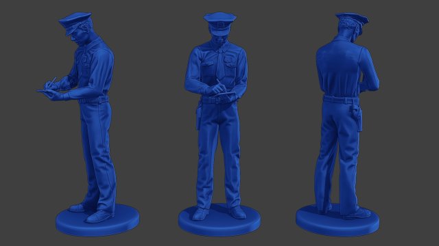 New York Police 5060 NYP2 001 3D 프린트 모델 .c4d .max .obj .3ds .fbx .stl .blend 