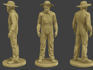 Farmer Man FM1 001 3D Print Model
