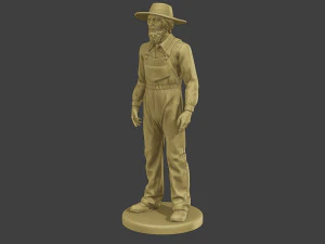 Farmer Man FM1 001 3D Print Model