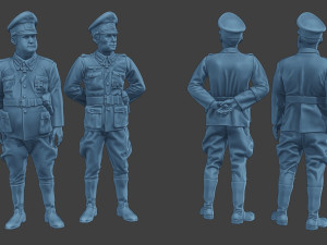 German Officers Stand ww2 G5 3D Print Model