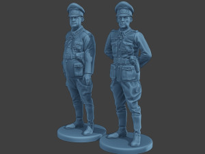 German Officers Stand ww2 G5 3D 프린트 모델