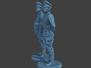 German Officers Stand ww2 G5 3D 프린트 모델