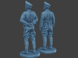 German Officers Stand ww2 G5 3D 프린트 모델