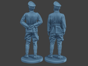 German Officers Stand ww2 G5 3D 프린트 모델