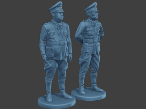 German Officers Stand ww2 G5 3D 프린트 모델