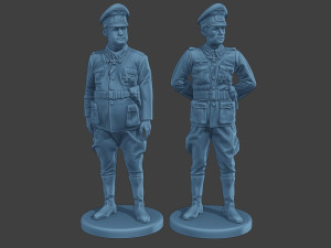 German Officers Stand ww2 G5 3D 프린트 모델