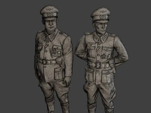 German Officers Stand ww2 G5 3D Print Model